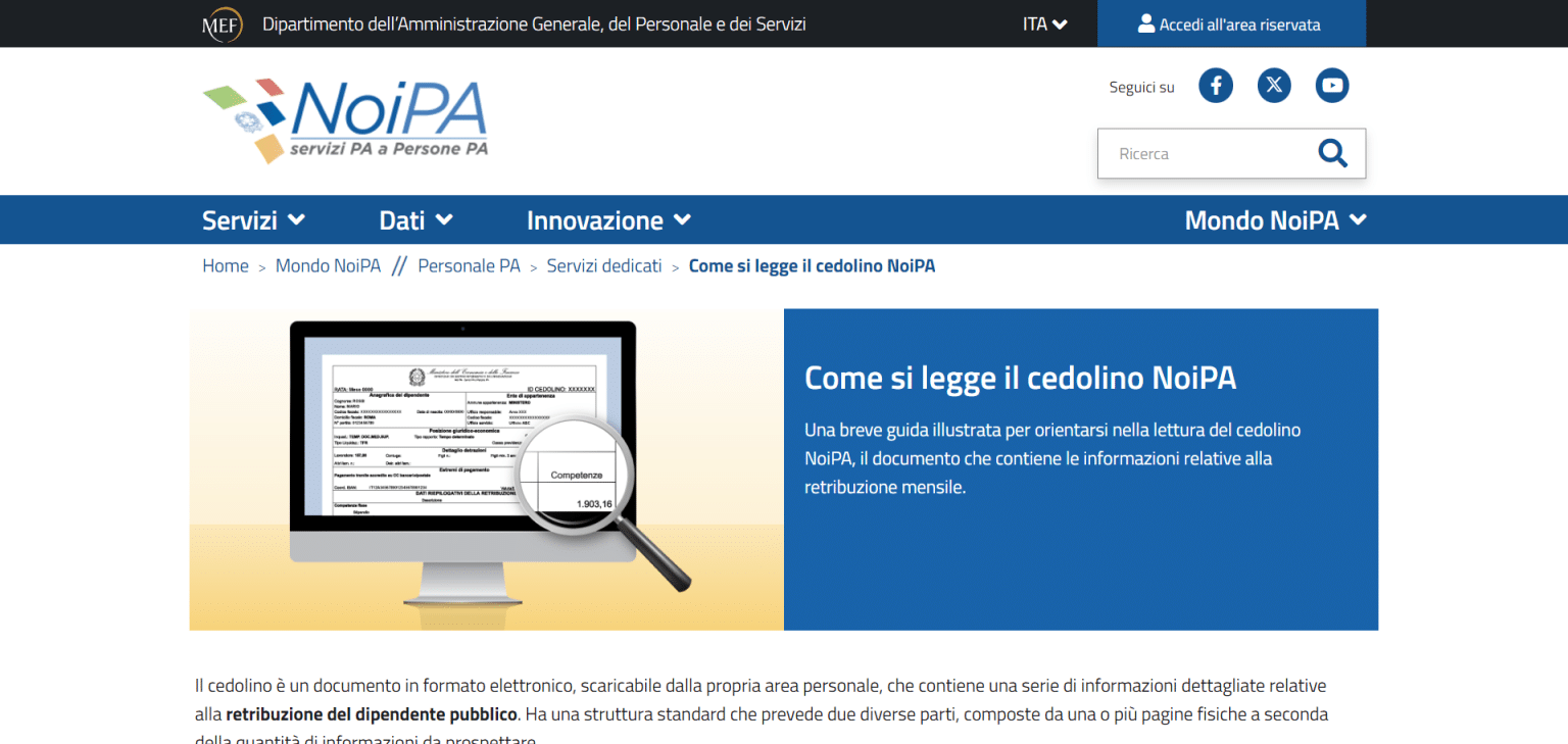 Cedolino NoiPA Novembre 2024 Online Gli Importi Cosa Controllare