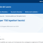 Concorso Ispettorato Nazionale del Lavoro 2024 - Bando INL per 750 posti