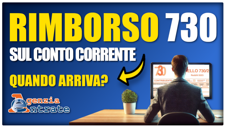 Rimborso 730 quando arriva in conto corrente