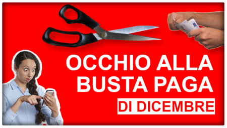 Conguaglio IRPEF di fine anno, occhio alla busta paga di dicembre