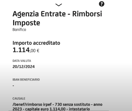 rimborso 730 senza sostituto